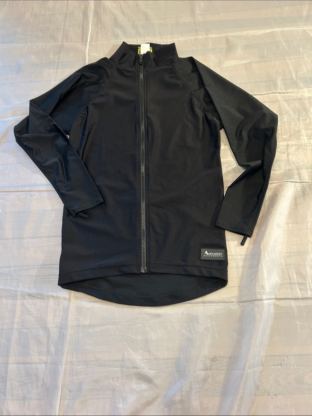 Aeroskim California Men's Black Lightweight Full-Zip Jacket
